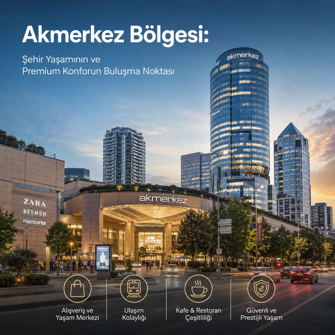 Akmerkez Bölgesi — Akmerkez Bölgesi: Şehir Yaşamının ve Premium Konforun Buluşma Noktası Akmerkez Bölgesi — Akmerkez Bölgesi: Şehir Yaşamının ve Premium Konforun Buluşma Noktası